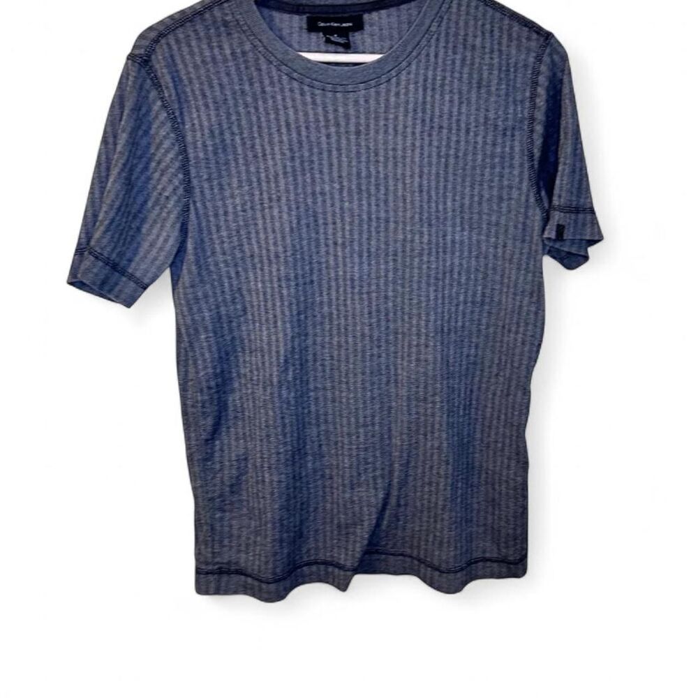 Calvin Klein Ribbed Crew Neck Basic Essential T-S… - image 1